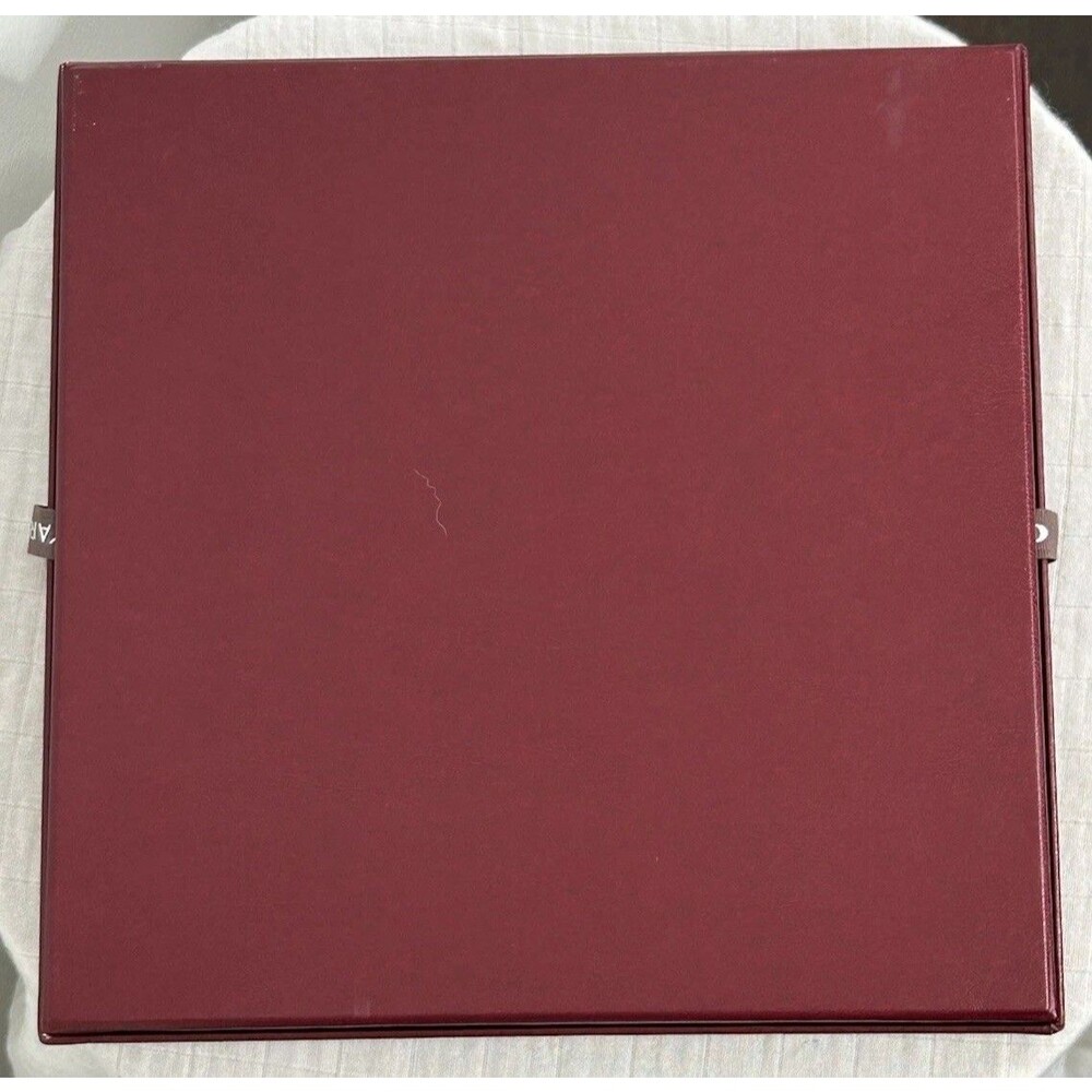 Goyard Burgundy Square Scarf Box Only Empty Gift Box With Ribbon For Storage